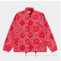 Characteristic Paisley Printing Coaches Jacket for Sale